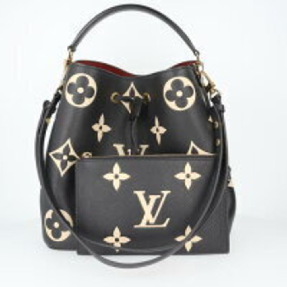 Louis Vuitton Neo Noe Bicolor Empreinte Shoulder Bag Hobo Handbag Drawstring